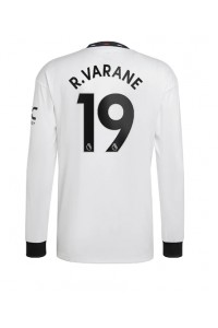 Manchester United Raphael Varane #19 Voetbaltruitje Uit tenue 2022-23 Lange Mouw